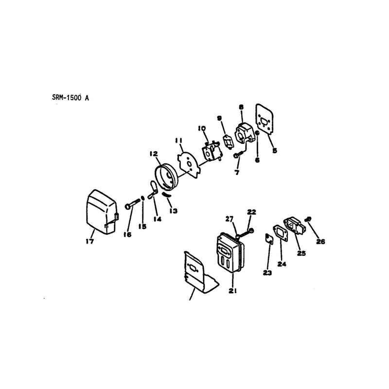 Carburetor Air Cleaner and Muffler