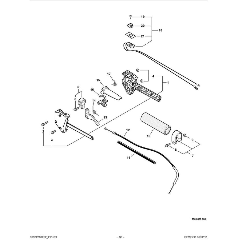 Control Handle,Throttle Cable, Ignition Switch
