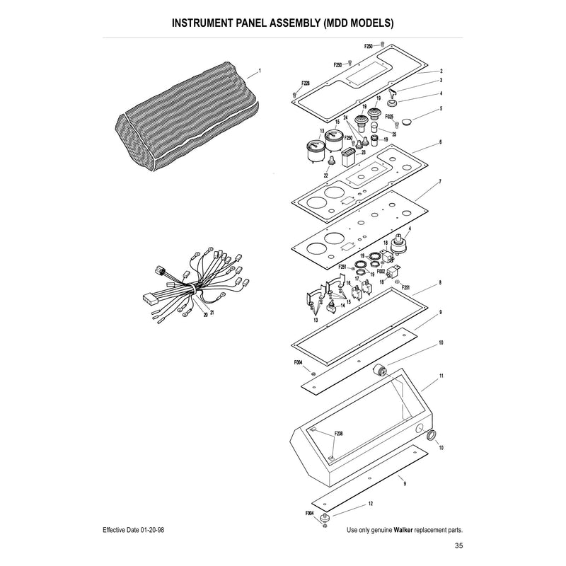 INSTRUMENT PANEL ASSEMBLY (MDD MODELS)
