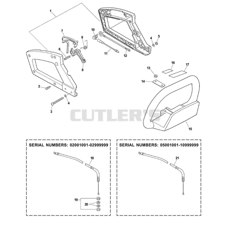 Handle, Ignition Switch,Throttle Cable