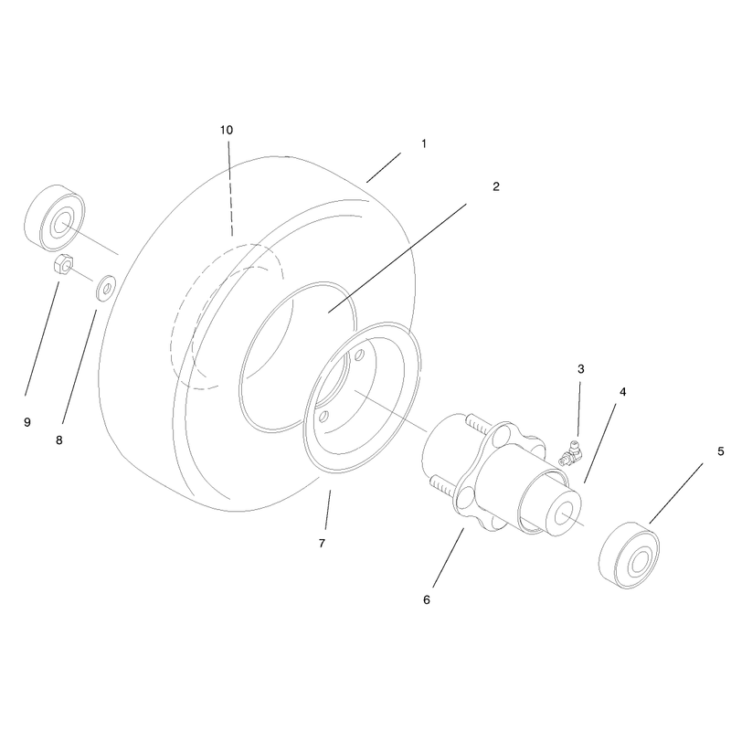 Pneumatic Wheel Asm
