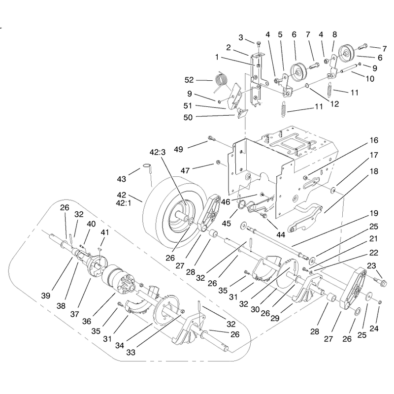 Lower Traction Assembly
