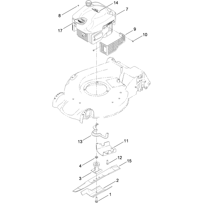 Engine and Blade Assembly