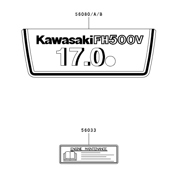 Label Assembly Kawasaki FH500V-ES10