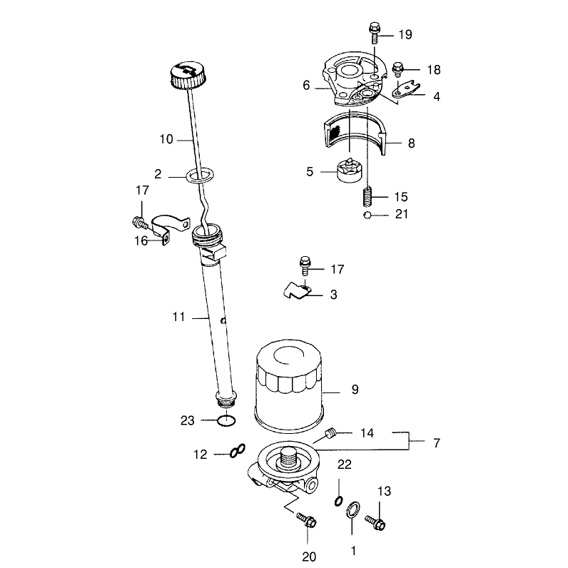 Lubrication Equipment Assembly Kawasaki Model Fb460v-Ls08