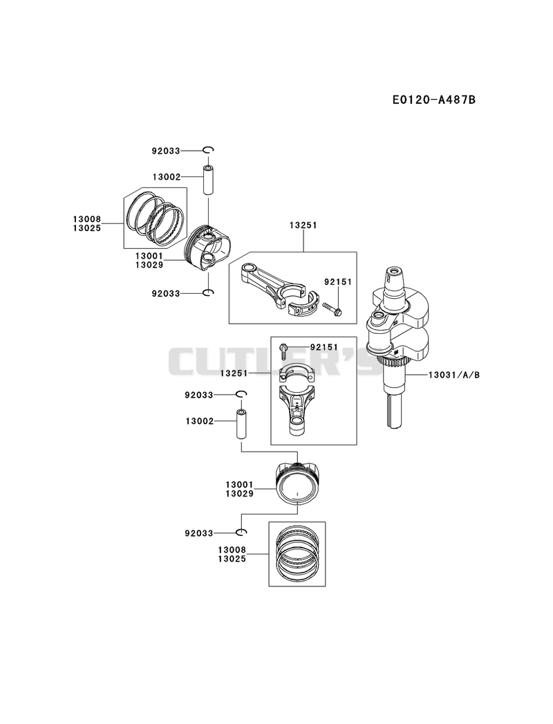 PISTON/CRANKSHAFT