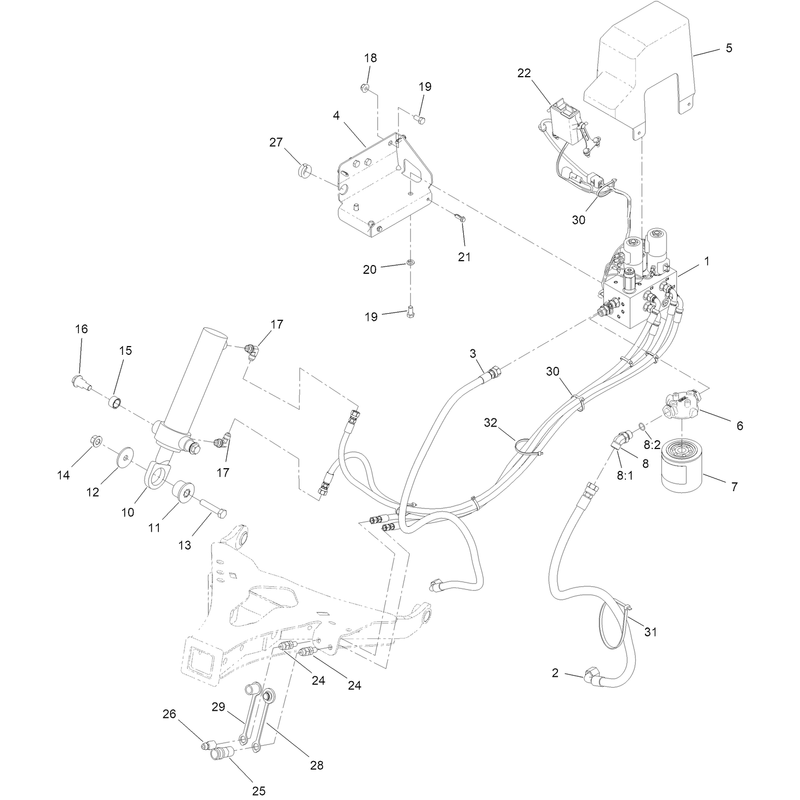 Low Flow Hydraulics Assembly