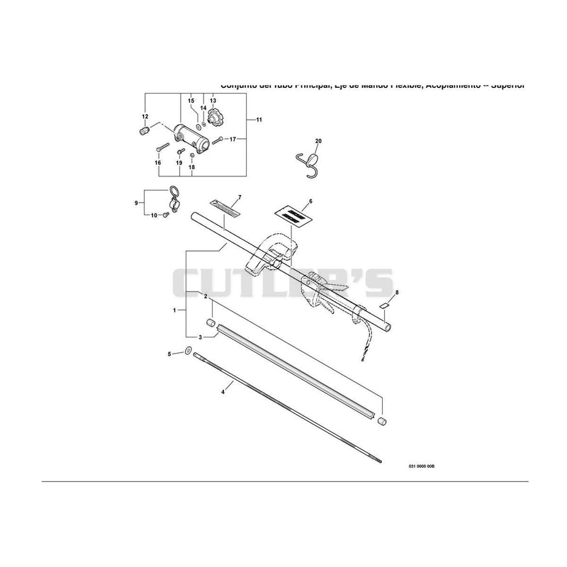 Main Pipe Assembly, Driveshaft, Coupler -- Upper