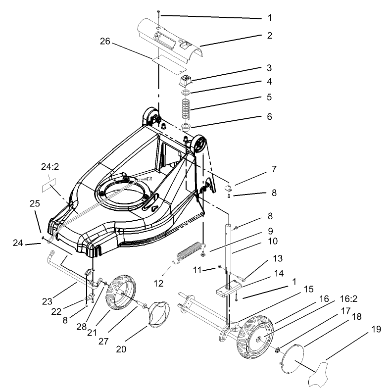 Height of Cut and Wheel Assembly
