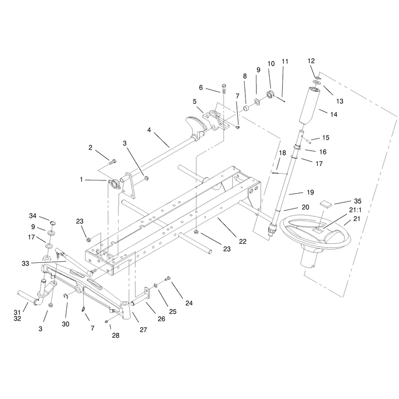 Frame Axle and Steering System