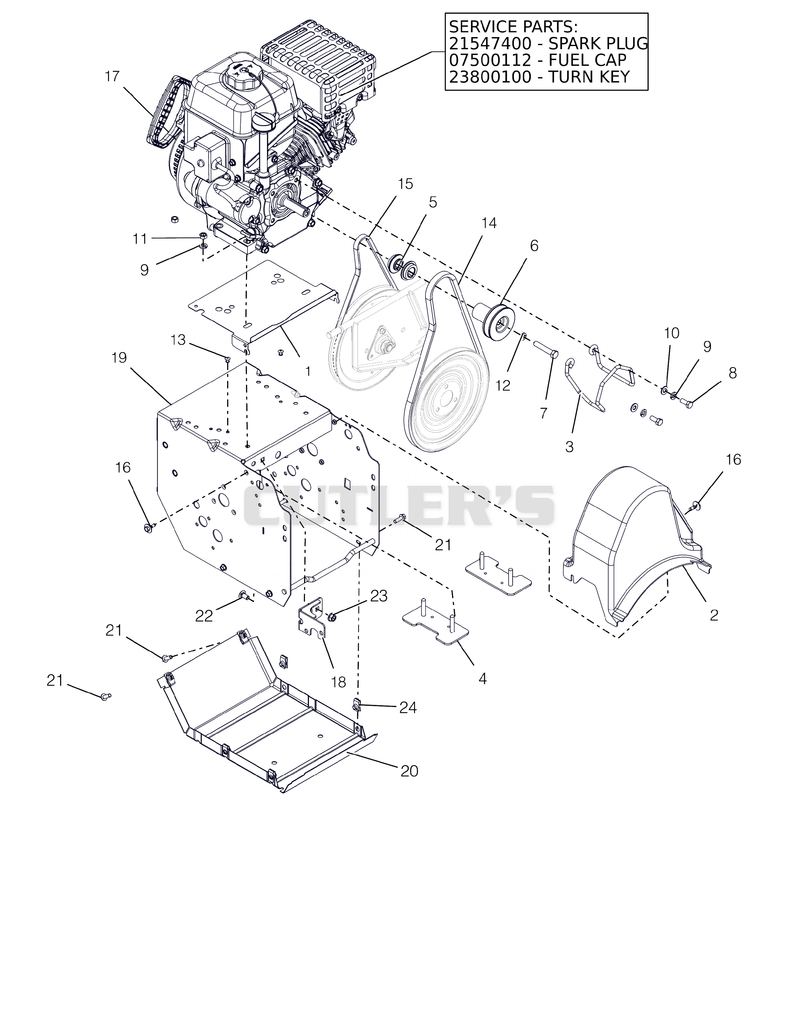 Engine And Frame - 24"