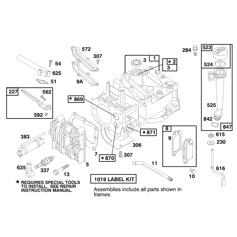 Engine Briggs and Stratton Model 12h802-0658-01