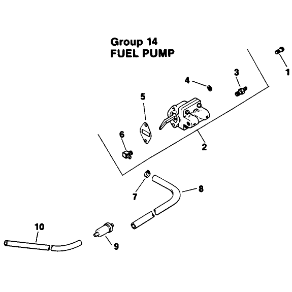 Engine Kohler Model No Mv16s Type Ps56519 Fuel Pump Group 14