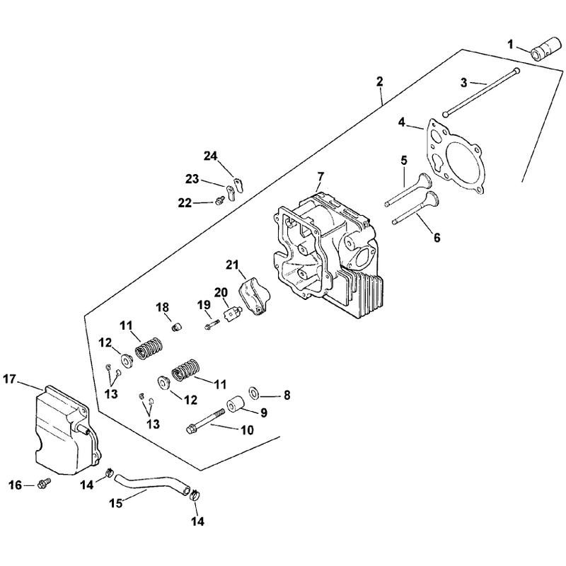 Cylinder Head Valves and Breather