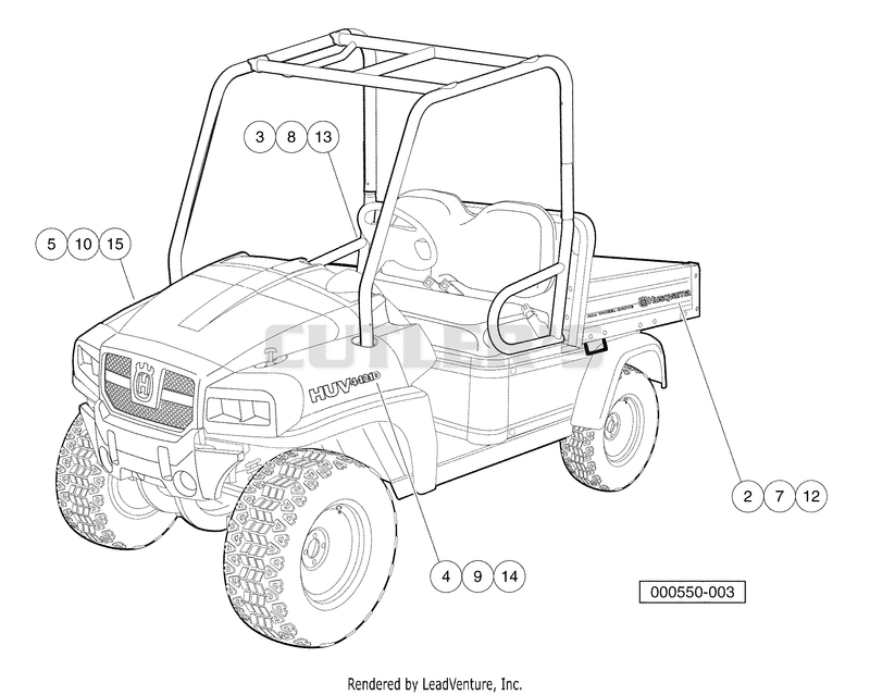 Badging Decals, HUV 4421-D