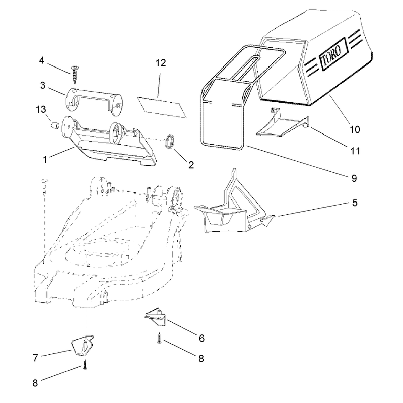 Bag and Recycling Assembly