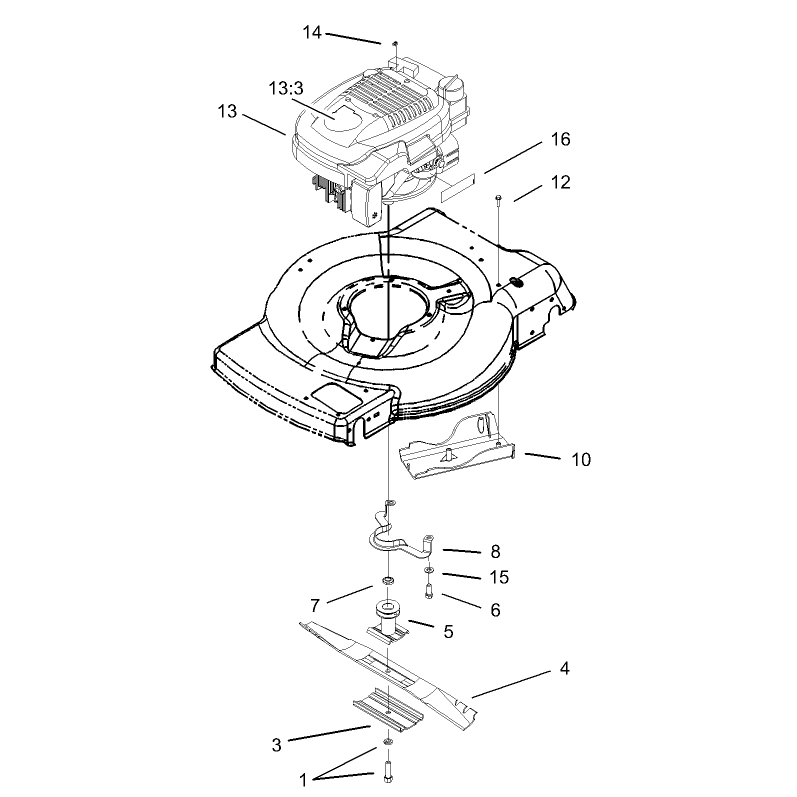 Engine and Blade Assembly