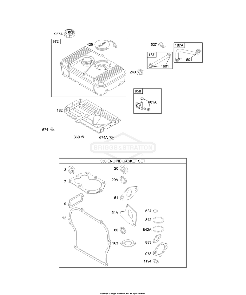 Fuel Tank Group, Kits/Gasket Sets-Engine