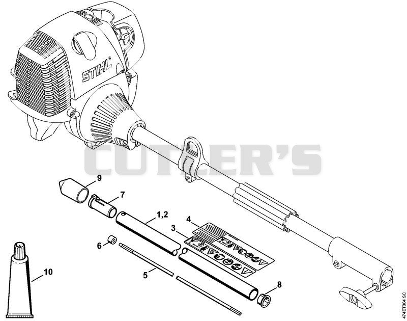 BF-KM Drive tube assembly
