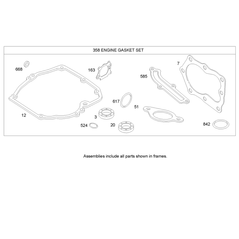 Gasket Assembly Briggs and Stratton 122K02-0172-E1