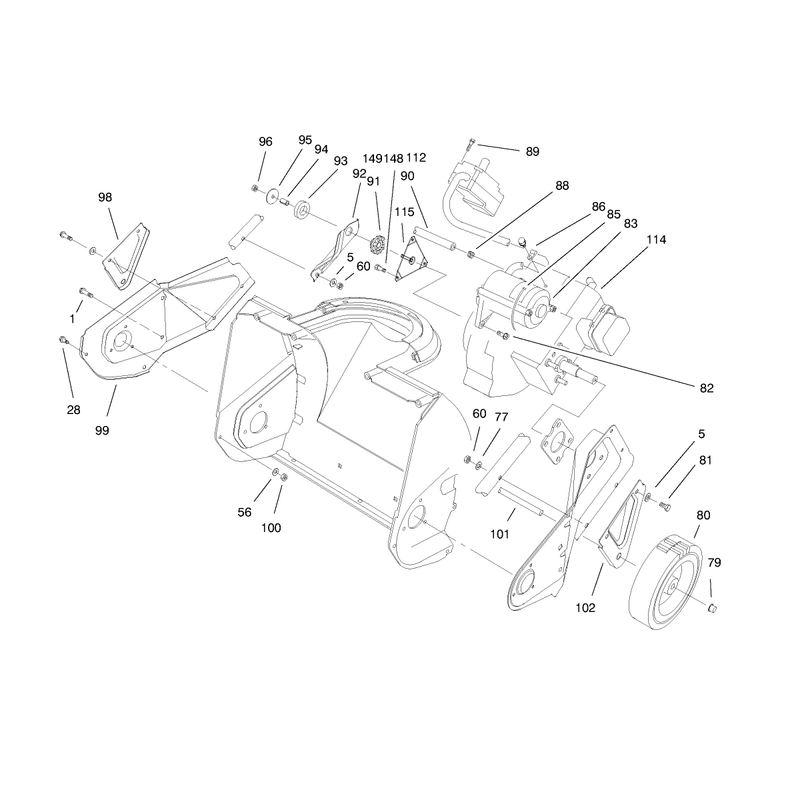 Engine & Wheel Assembly