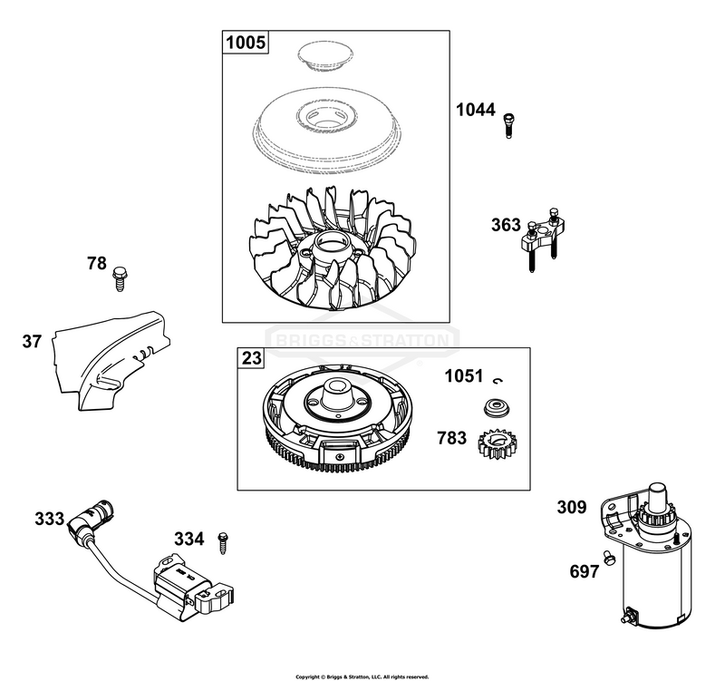Flywheel, Ignition, and Starter Group
