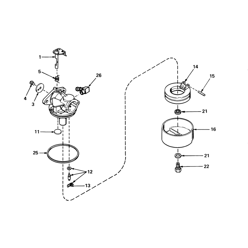 Carburetor No 631784 Mower Model No21610 and 21711