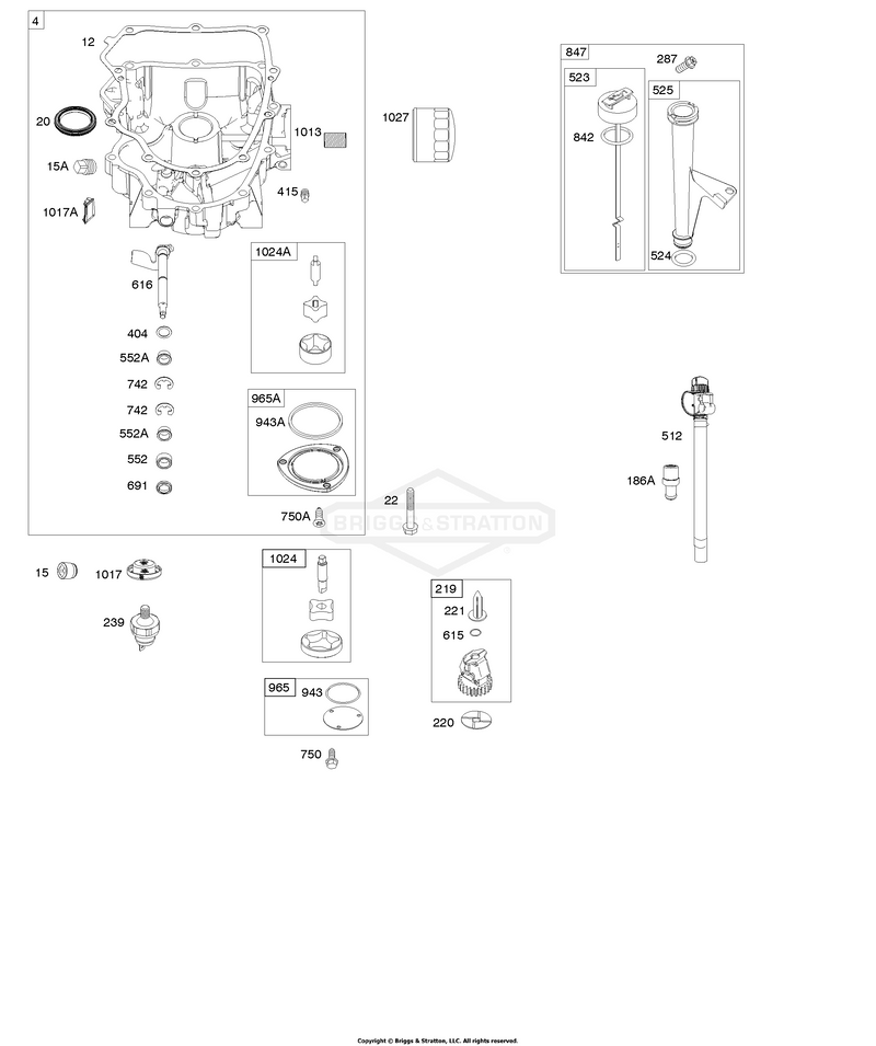 Engine Sump, Oil Pump, Dipstick/Tube Assembly