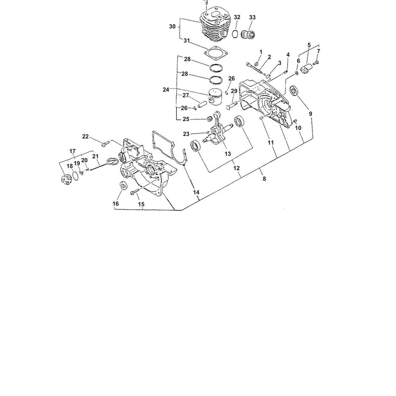ENGINE, CRANKCASE