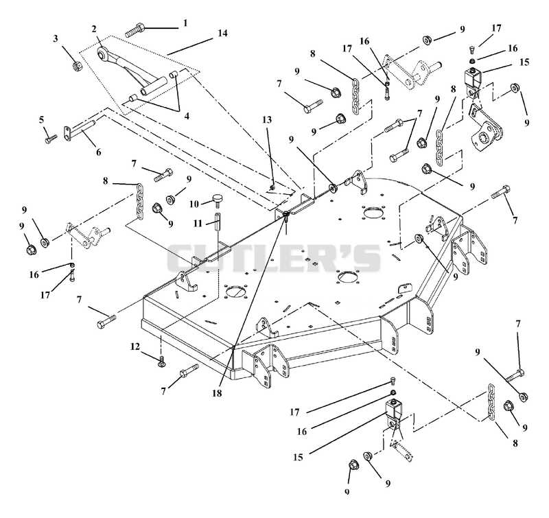 Mounting Arms, Link Chains, & Deck Bumpers
