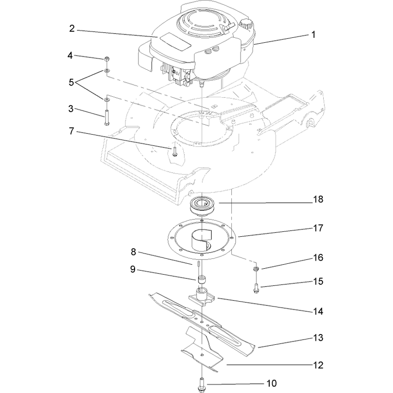 Engine and Blade Assembly