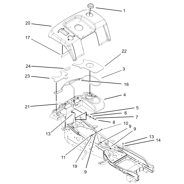 Fender and Fuel System Assembly