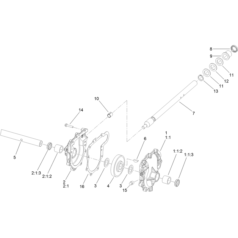 26 Inch Auger Gearcase Assembly No. 108-7328