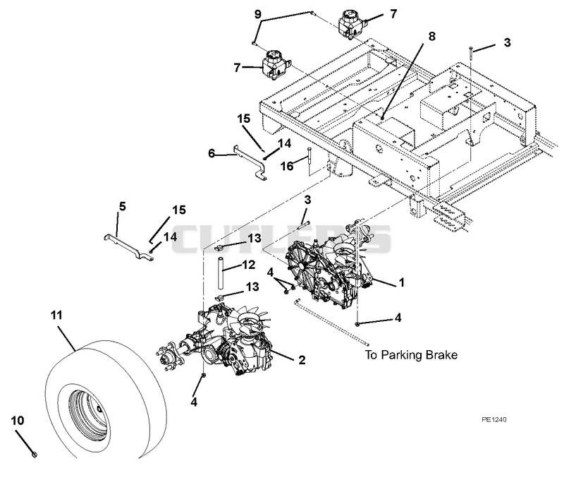Transaxle, Dump Valves And Rear Wheels