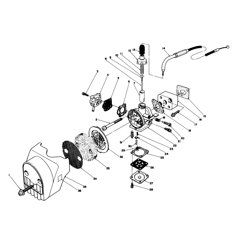 Carburetor & Air Cleaner Assembly