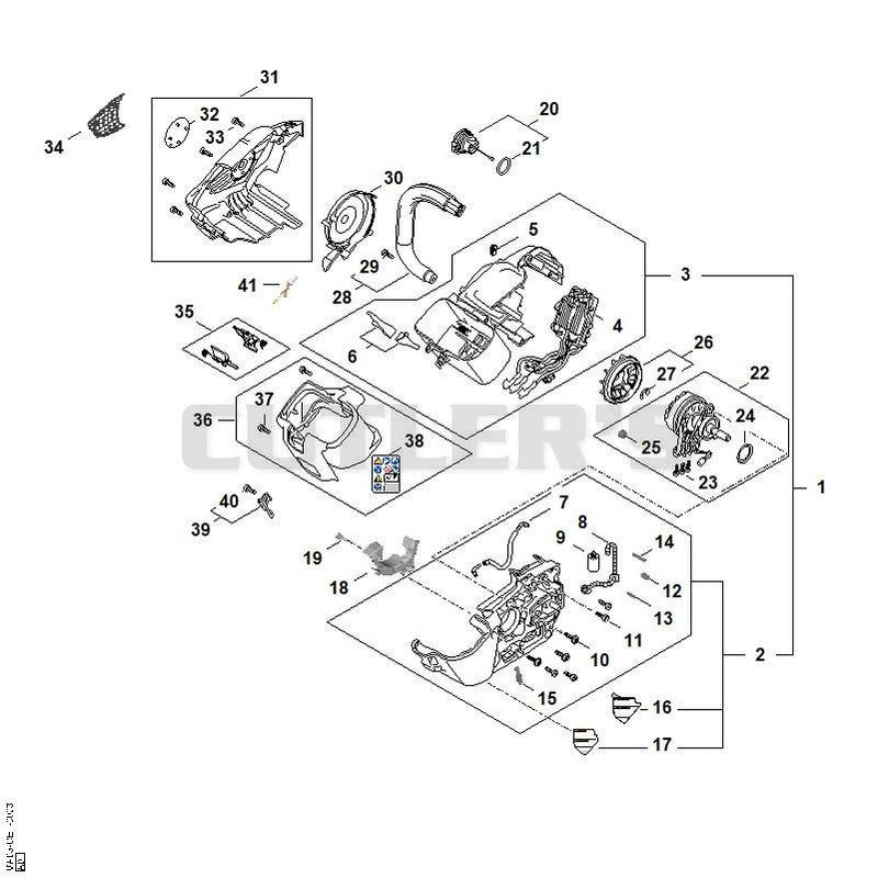 Electric motor, Electronic module, Handle housing