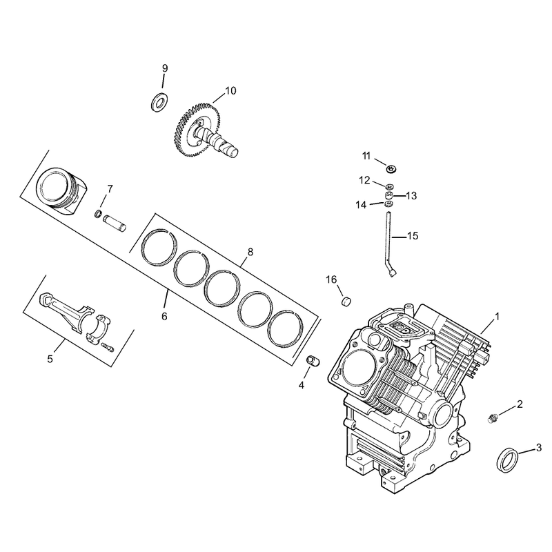 Group 2 Crankscase Assembly Kohler CH23S-76569