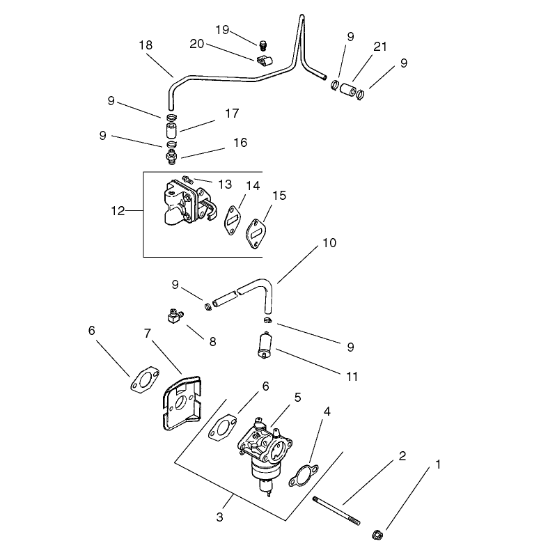 Fuel System Assembly  Kohler CV 490-27503
