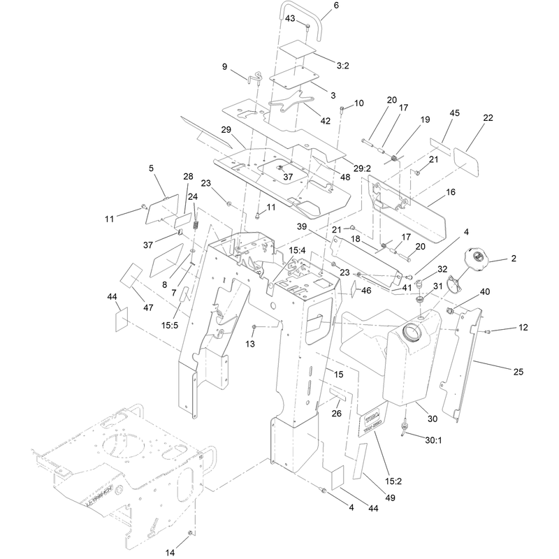 Control Tower and Fuel Tank Assembly