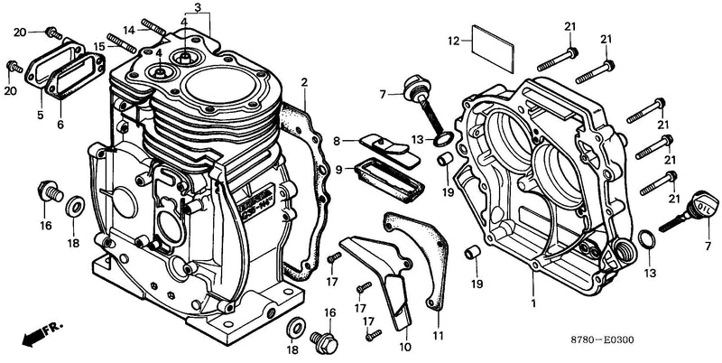 CYLINDER@CRANKCASE COVER
