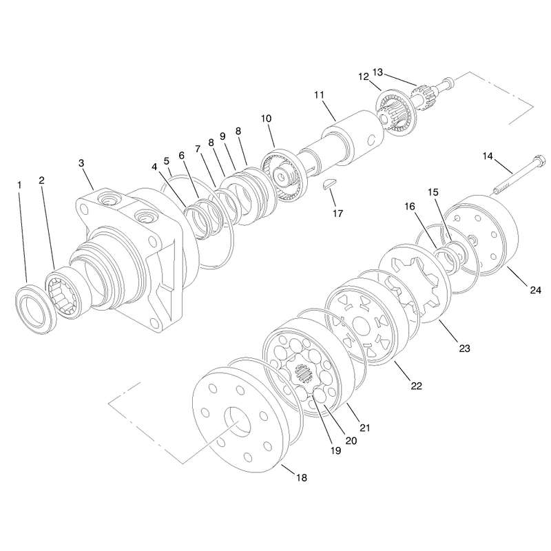 Hydraulic Motor Assembly No 98-4704