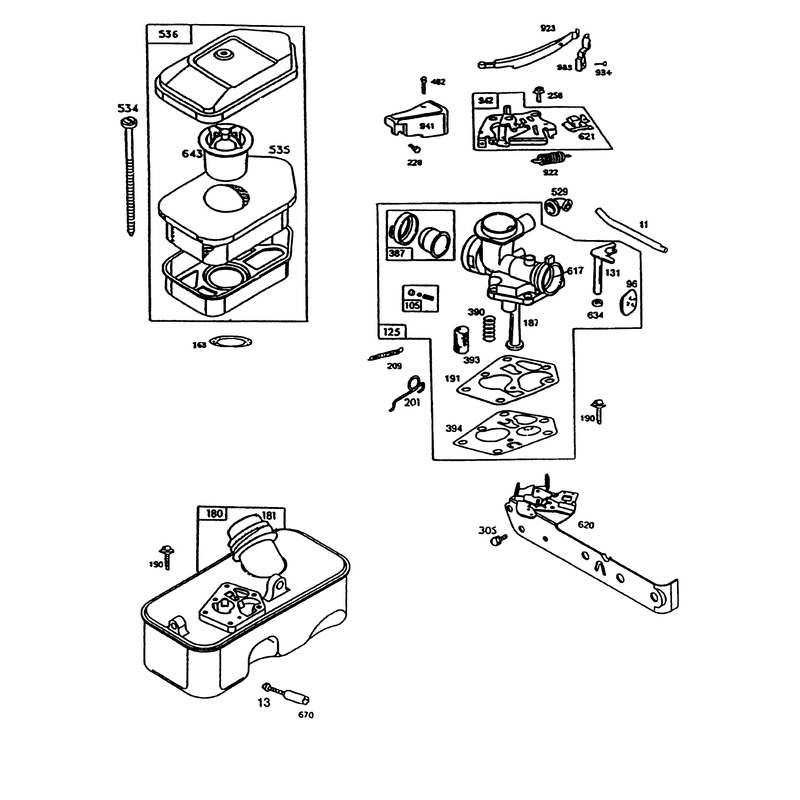 Engine Briggs and Stratton Model 95902-3148-01
