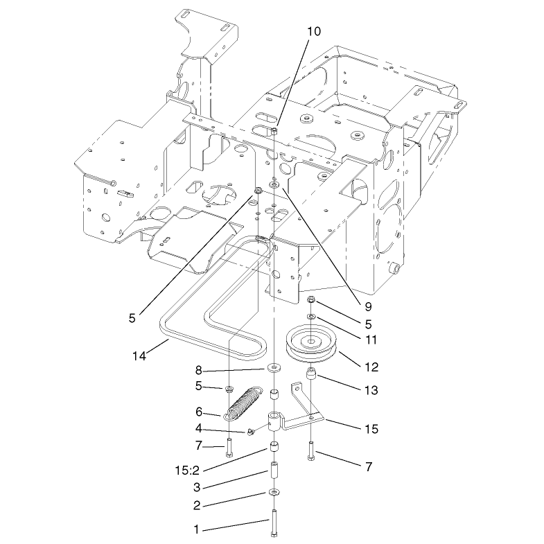 Pump Idler and Belt Assembly
