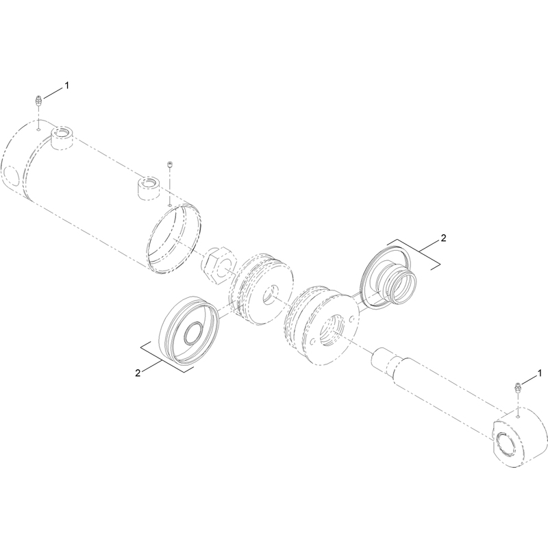 Hydraulic Cylinder Assembly No. AU126558