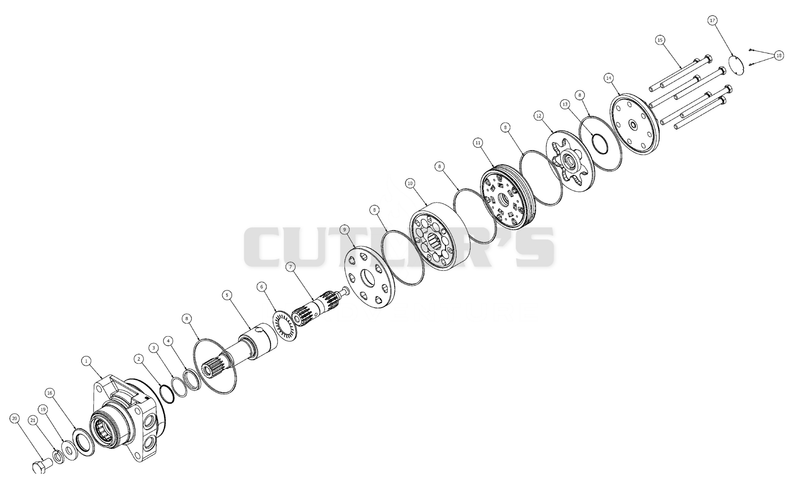 30101100-Parker Wheel Motor/TG