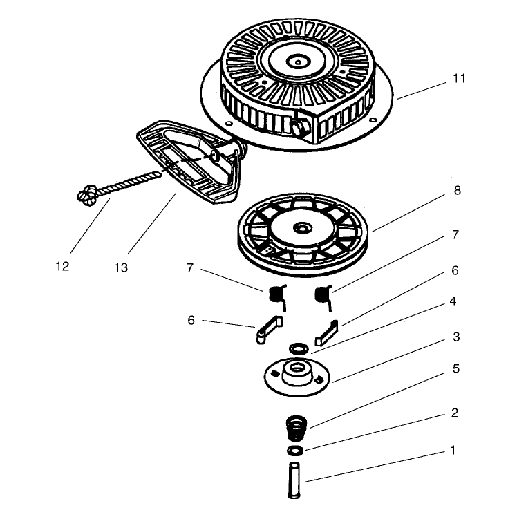 RECOIL STARTER NO. 590733