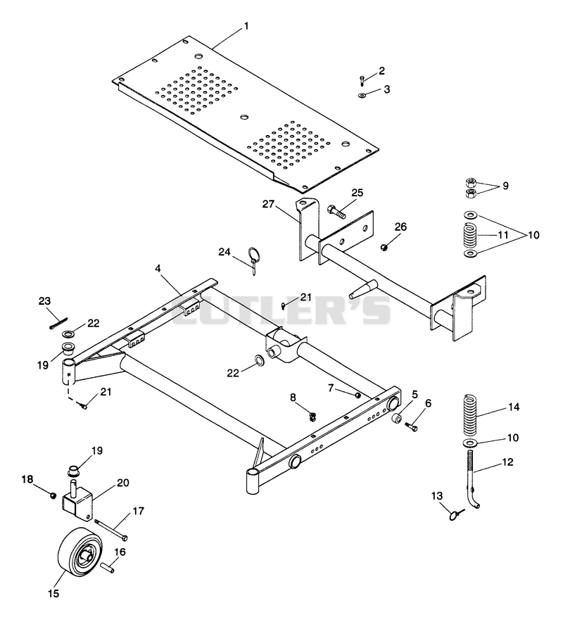 40" Mower Frame 1