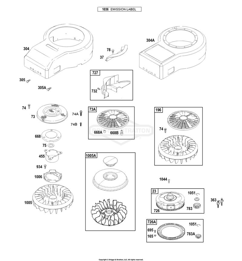 Blower Housing, Flywheel, Flywheel Fans