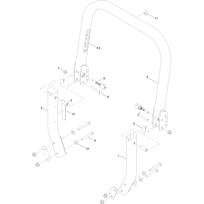Roll Over Protection System Assembly No 109-9211