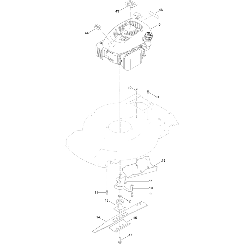 Engine and Blade Assembly